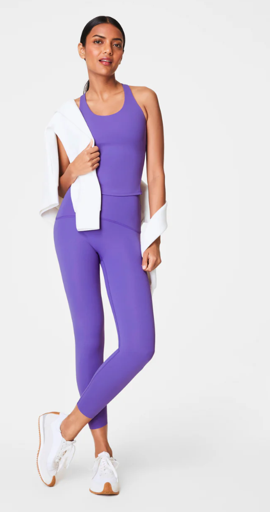 SPANX BOOTY BOOST 7/8 LEGGINGS IN VIBRANT LILAC