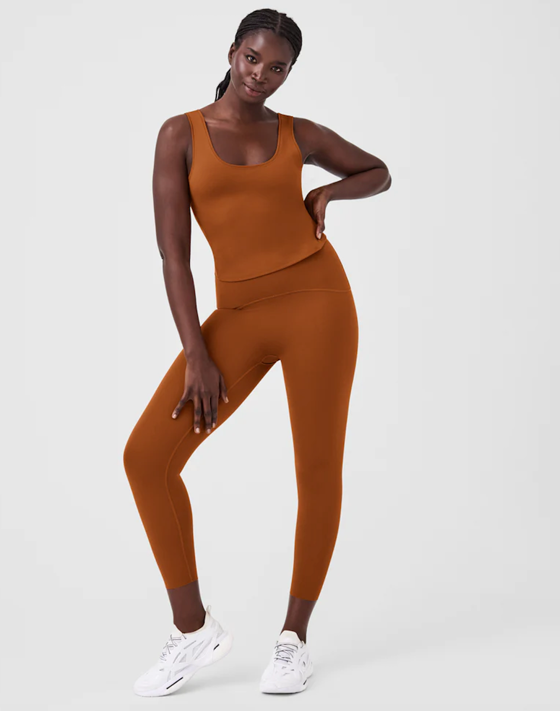 SPANX BOOTY BOOST ACTIVE 7/8 LEGGINGS IN BUTTERSCOTCH