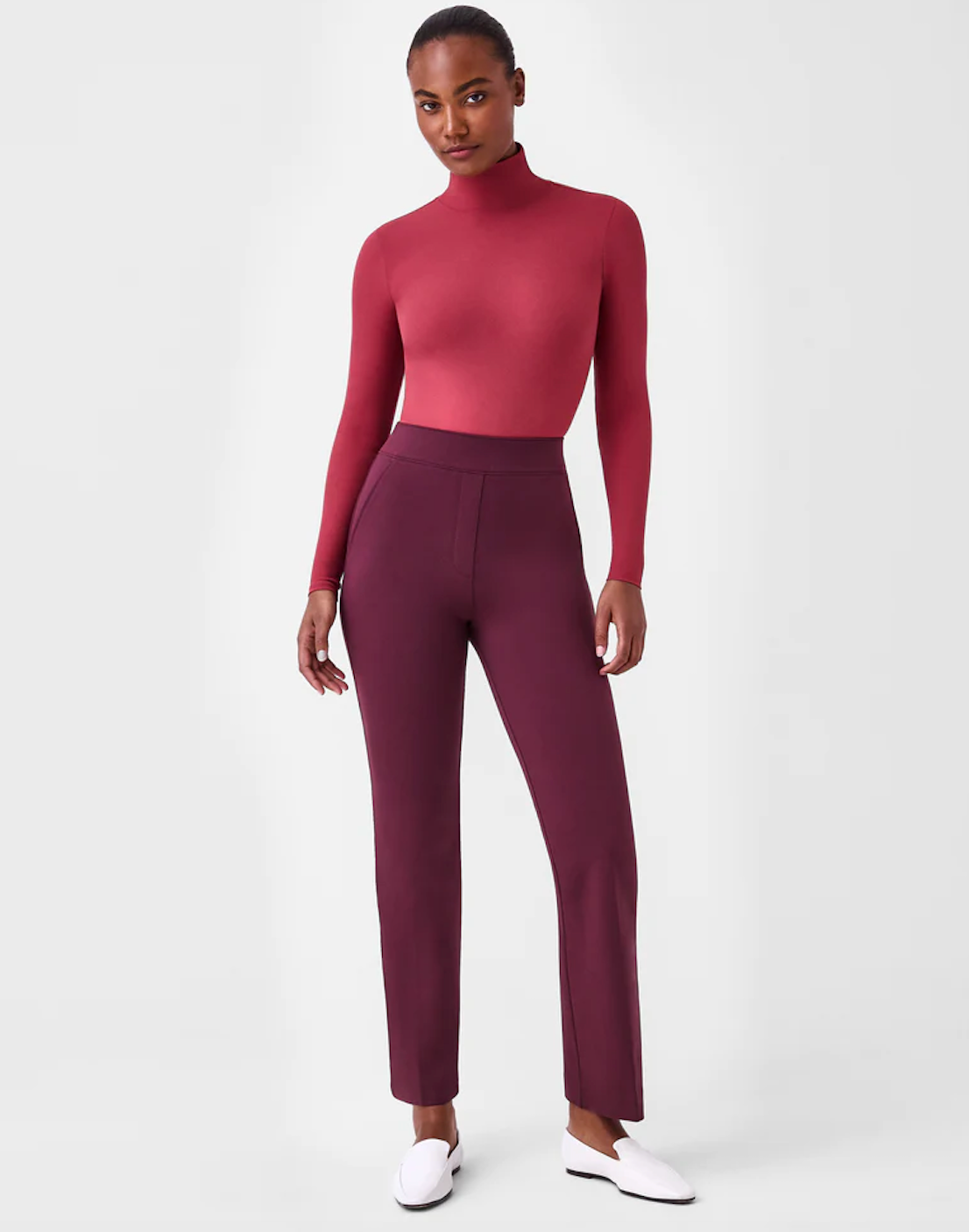 Burgundy spanx discount