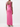 STAUD PORTRAIT SQUARE NECK MOIRE DRESS IN PINK