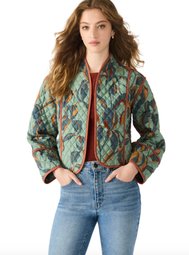 STEVE MADDEN ADALYNN JACKET IN DARK SAGE