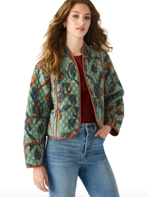 STEVE MADDEN ADALYNN JACKET IN DARK SAGE