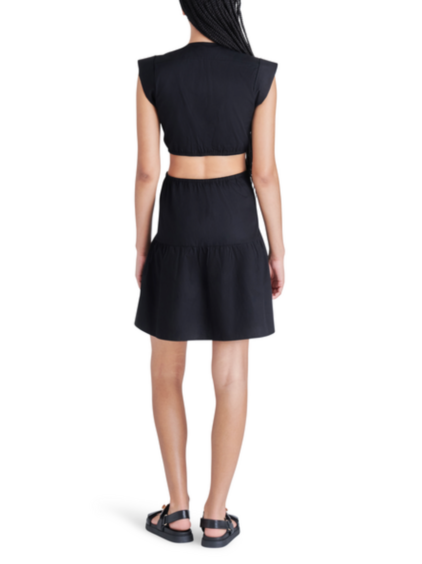 STEVE MADDEN AMANDA MINI DRESS IN BLACK