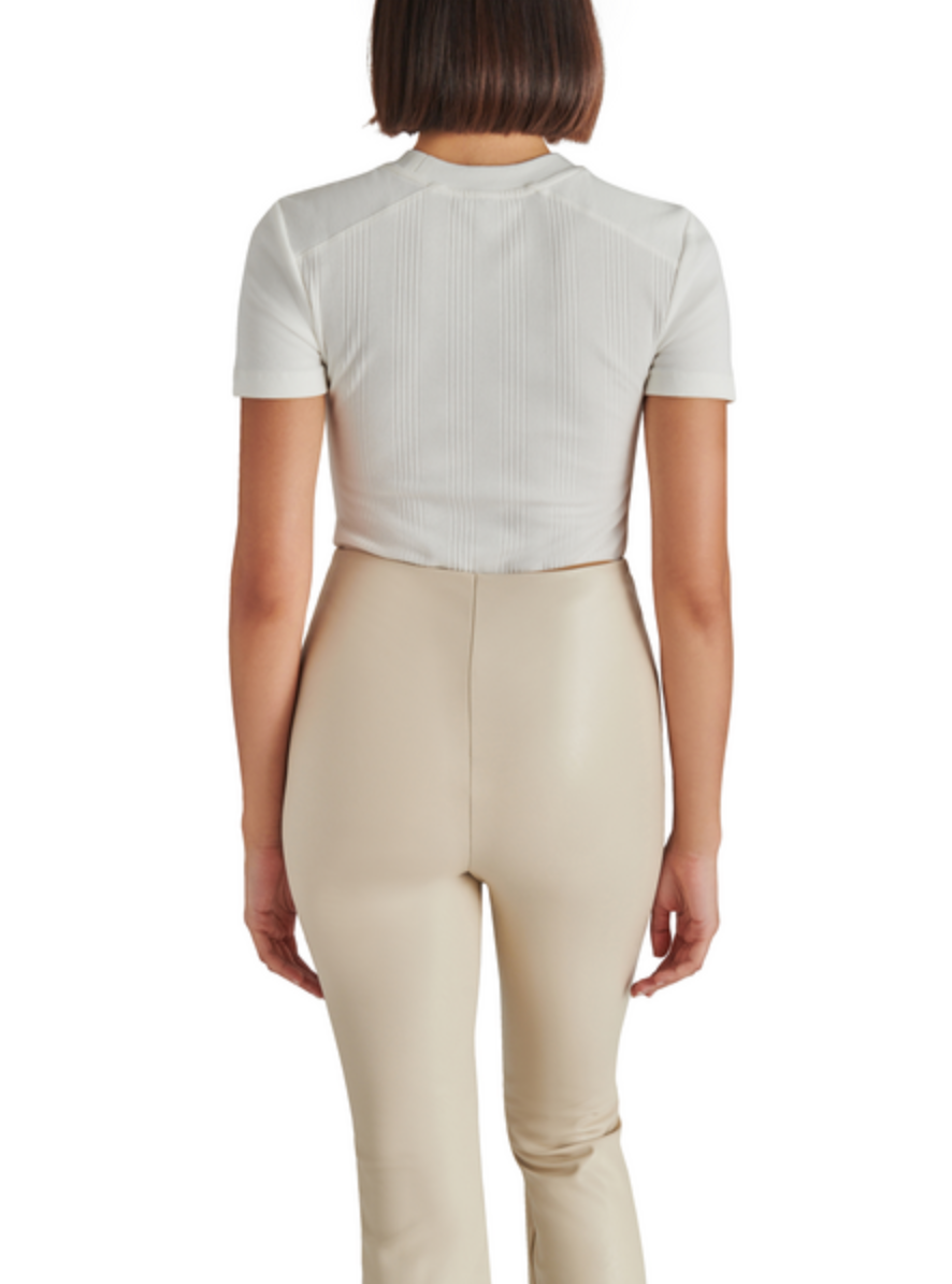 STEVE MADDEN AMBRA BODYSUIT IN DIRTY WHITE