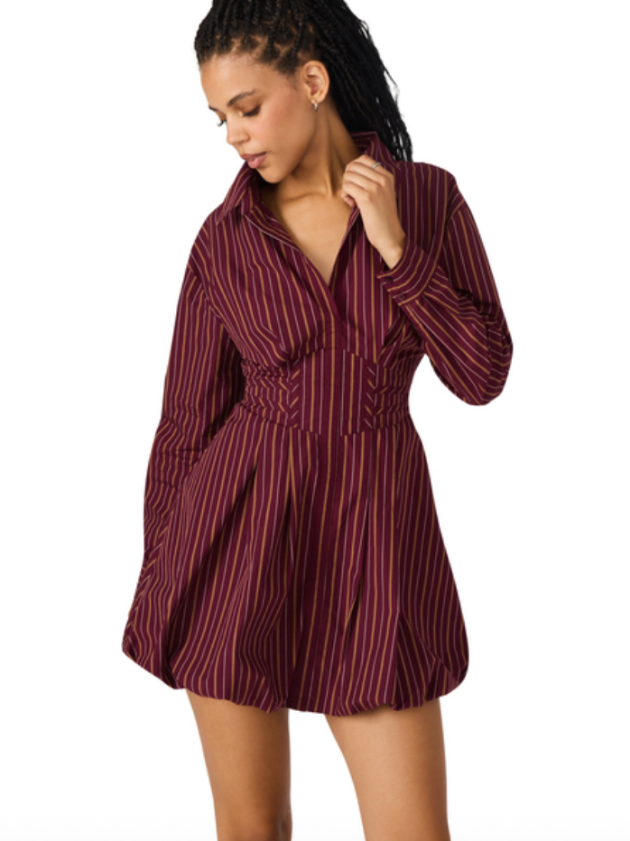 STEVE MADDEN ARIELLE DRESS IN WINE
