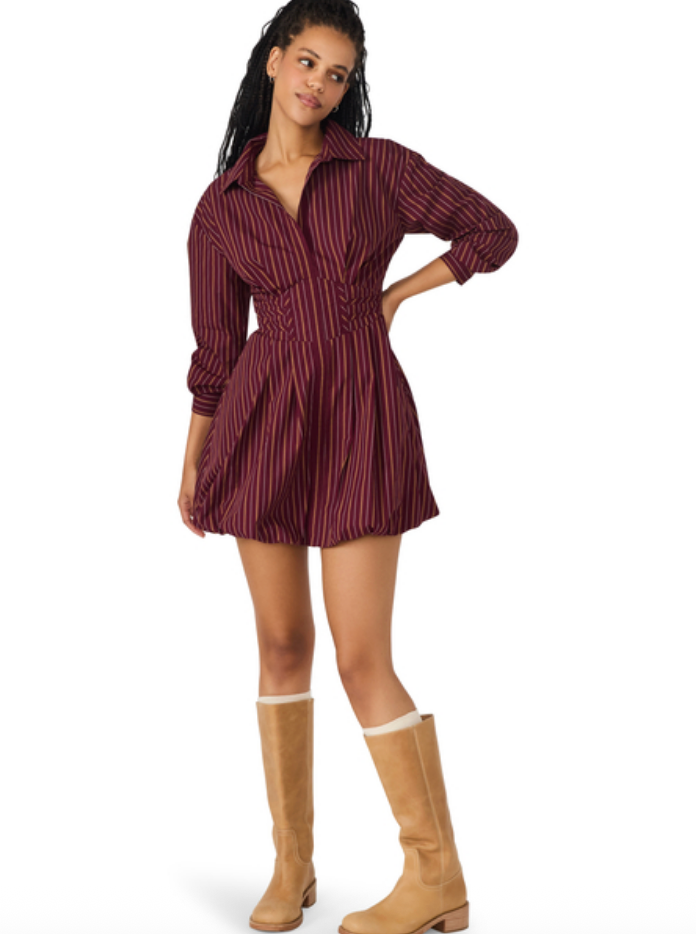 STEVE MADDEN ARIELLE DRESS IN WINE