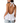 White open-back top worn by a person on a white background
