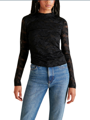 STEVE MADDEN CHERIE TOP IN BLACK