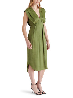 STEVE MADDEN CLARISSA DRESS IN BURNT OLIVE