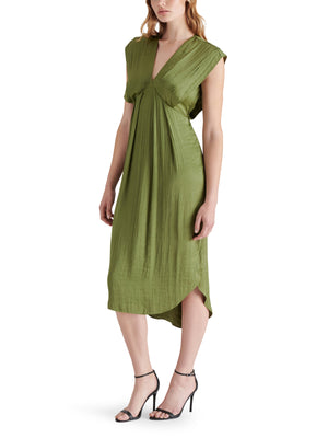 STEVE MADDEN CLARISSA DRESS IN BURNT OLIVE