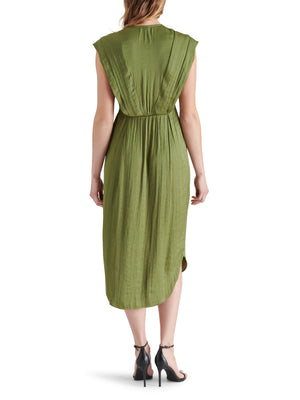 STEVE MADDEN CLARISSA DRESS IN BURNT OLIVE