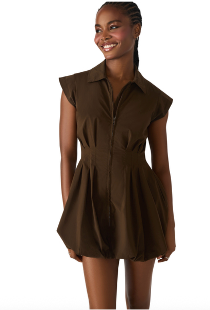 STEVE MADDEN DYANNE DRESS IN DARK ESPRESSO