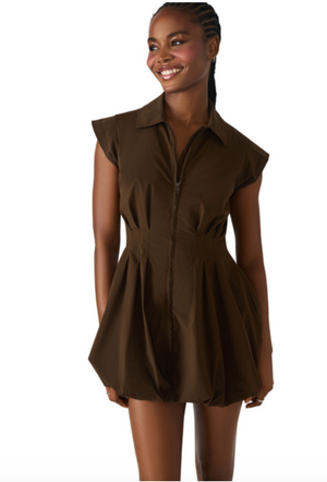 STEVE MADDEN DYANNE DRESS IN DARK ESPRESSO