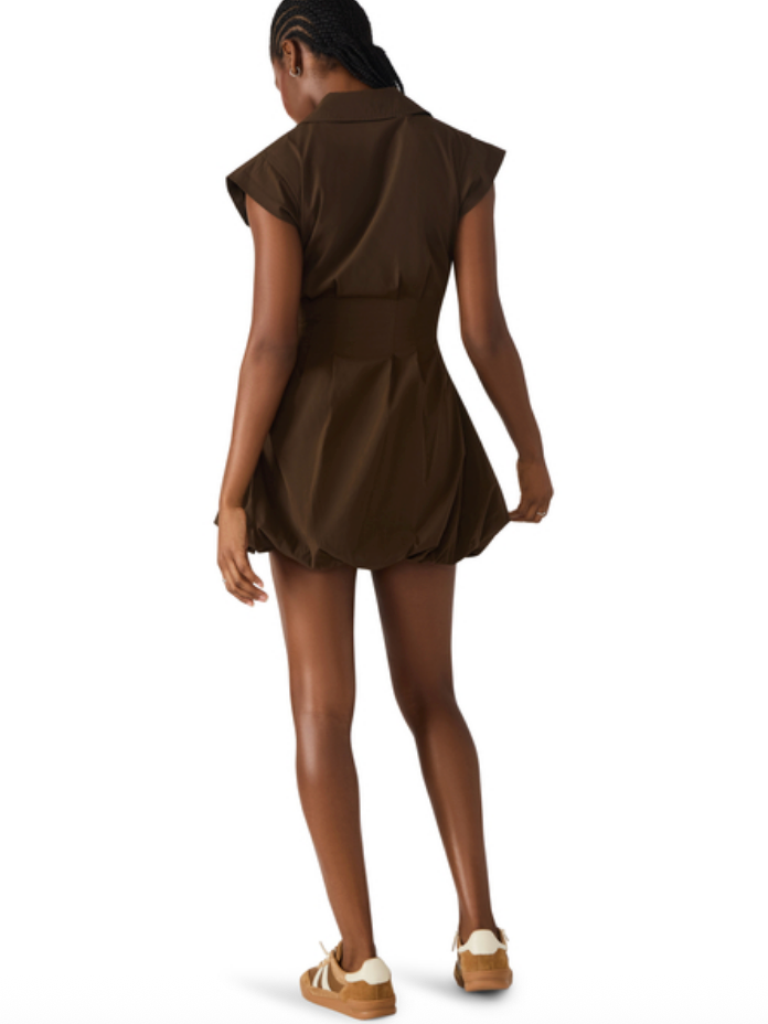 STEVE MADDEN DYANNE DRESS IN DARK ESPRESSO