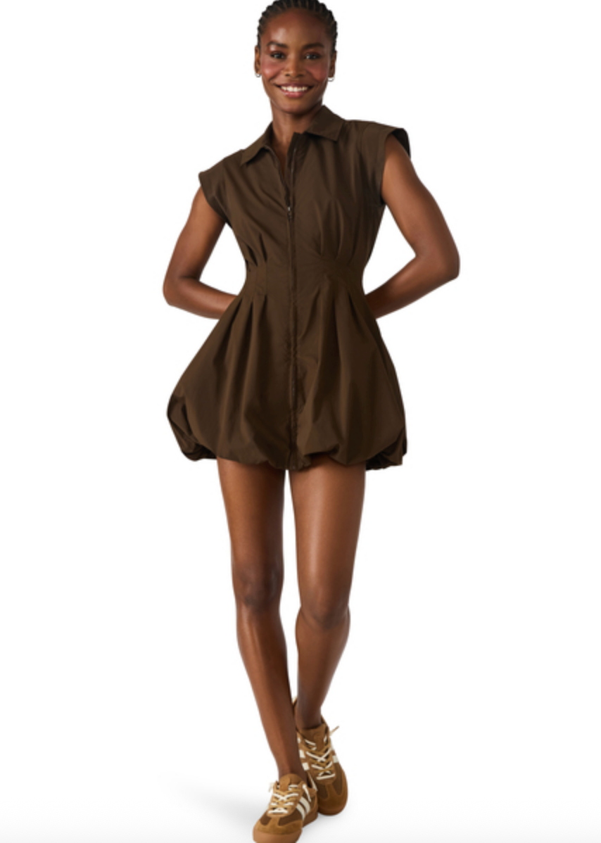 STEVE MADDEN DYANNE DRESS IN DARK ESPRESSO