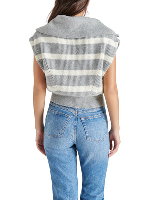 STEVE MADDEN EASTON SWEATER IN HEATHER GREY