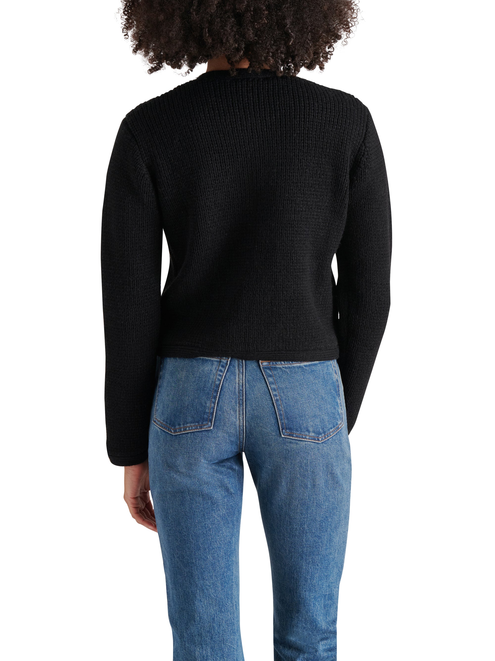 STEVE MADDEN FANTINO SWEATER IN BLACK