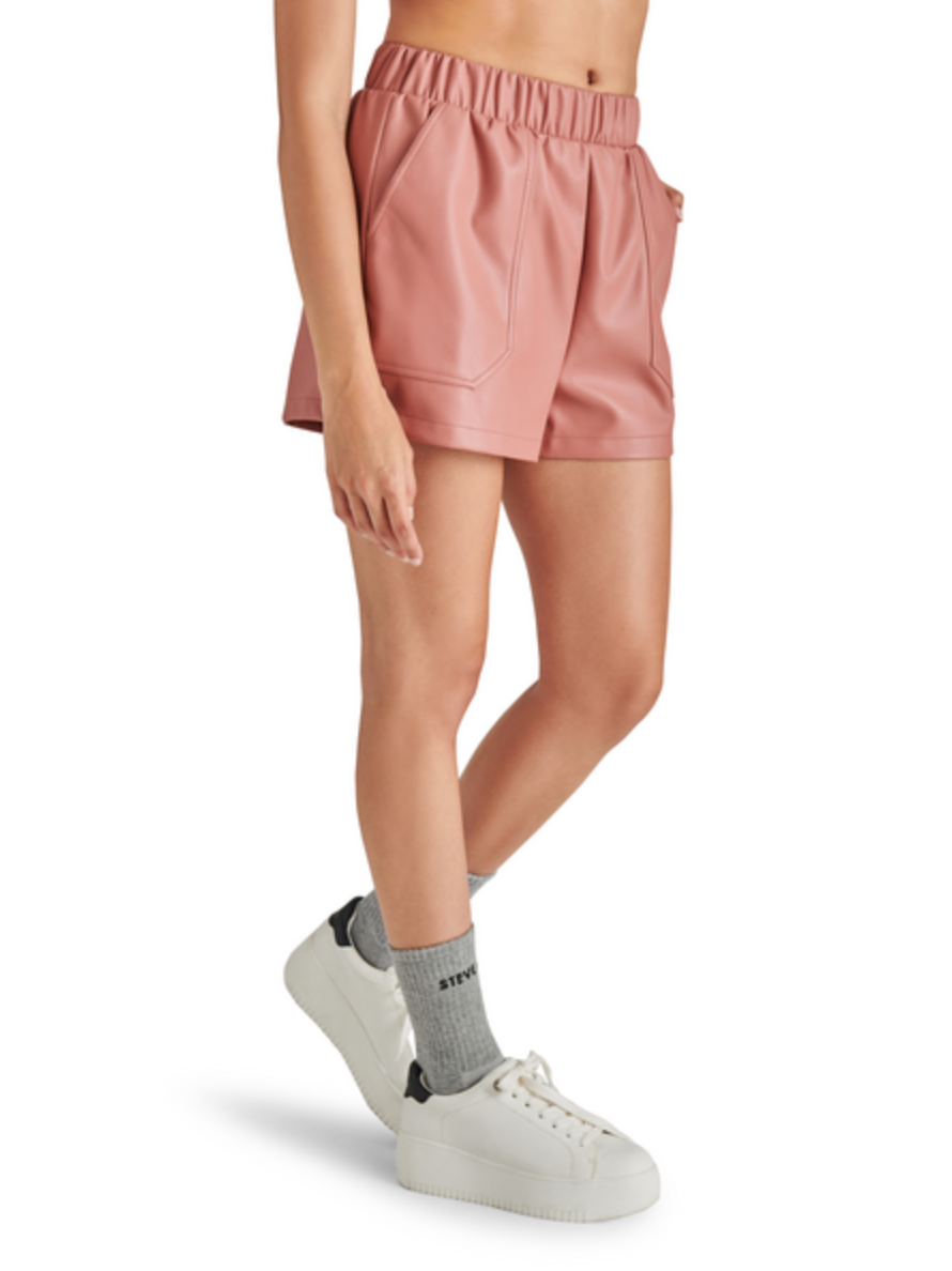 STEVE MADDEN FAUX THE RECORD SHORT IN ROSE