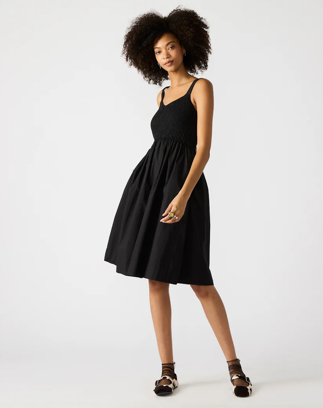 STEVE MADDEN FLEUR DRESS IN BLACK