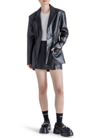 STEVE MADDEN FRIDA JACKET IN BLACK
