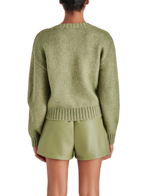 STEVE MADDEN HOUSTON SWEATER IN DUSTY OLIVE