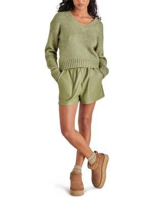 STEVE MADDEN HOUSTON SWEATER IN DUSTY OLIVE