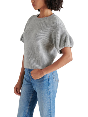 STEVE MADDEN JADEY SWEATER IN HEATHER GREY