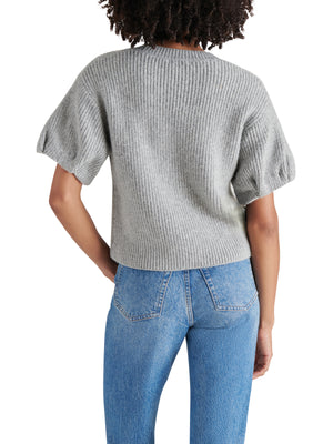 STEVE MADDEN JADEY SWEATER IN HEATHER GREY