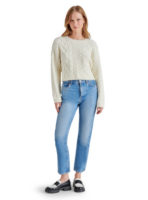 STEVE MADDEN KESSIE SWEATER IN WHISPER