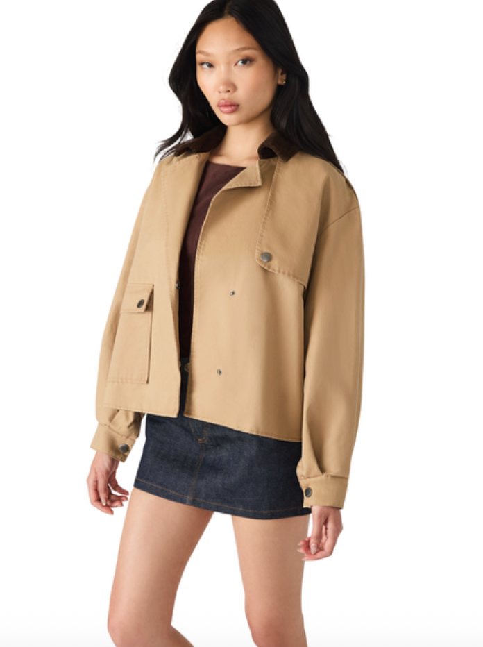 STEVE MADDEN LUISA JACKET IN TAN