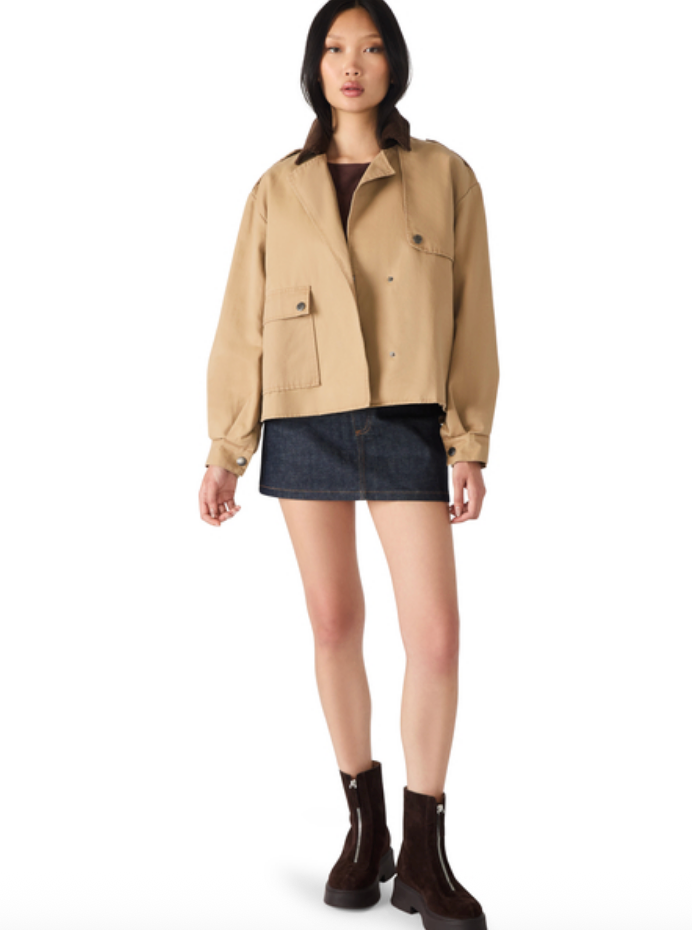 STEVE MADDEN LUISA JACKET IN TAN