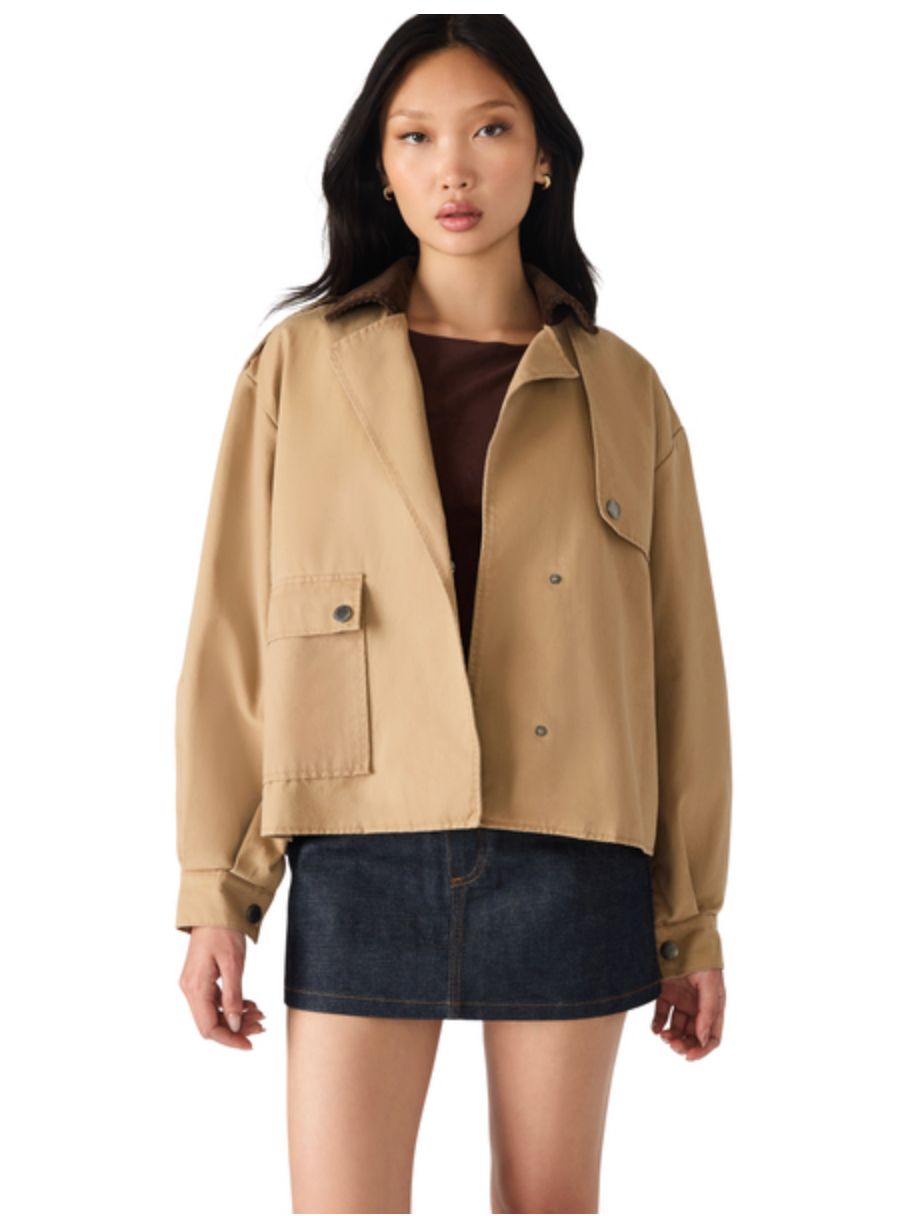 STEVE MADDEN LUISA JACKET IN TAN