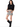 STEVE MADDEN MILANA TOP IN BLACK SATIN