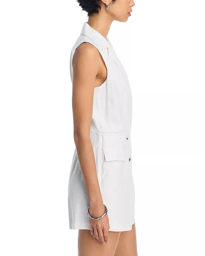 STEVE MADDEN PARIS ROMPER IN WHITE