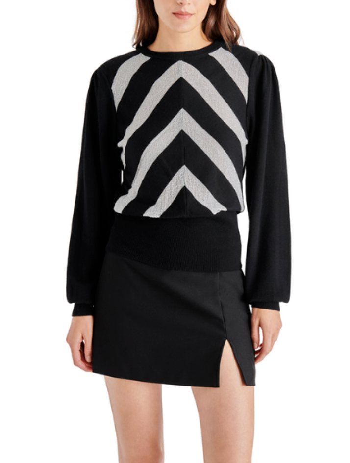 STEVE MADDEN TERESA SWEATER IN BLACK