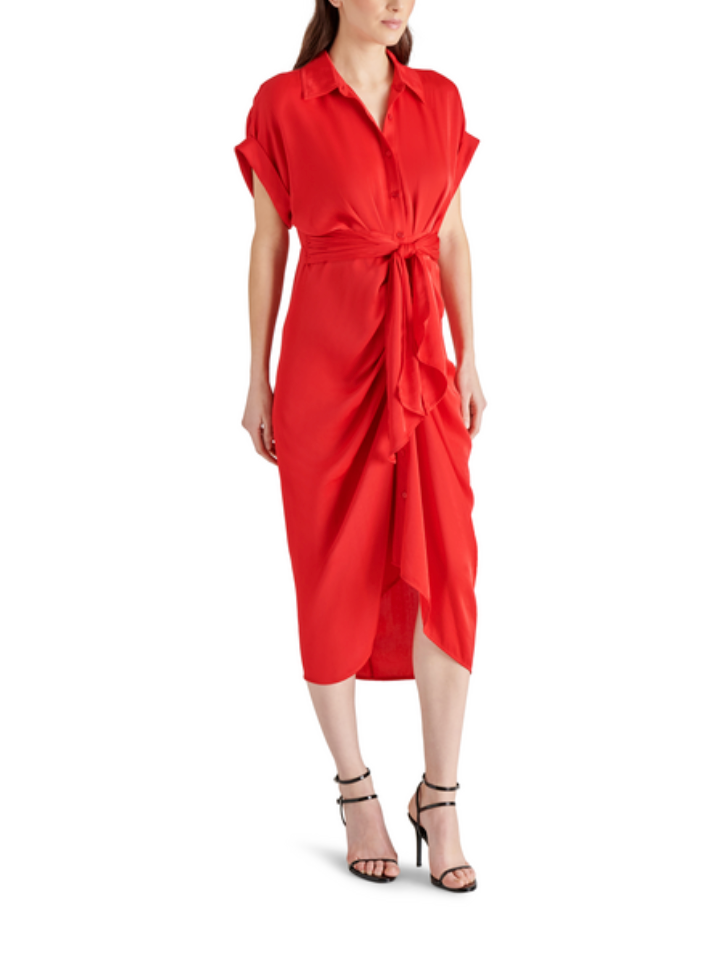 STEVE MADDEN TORI DRESS IN RED