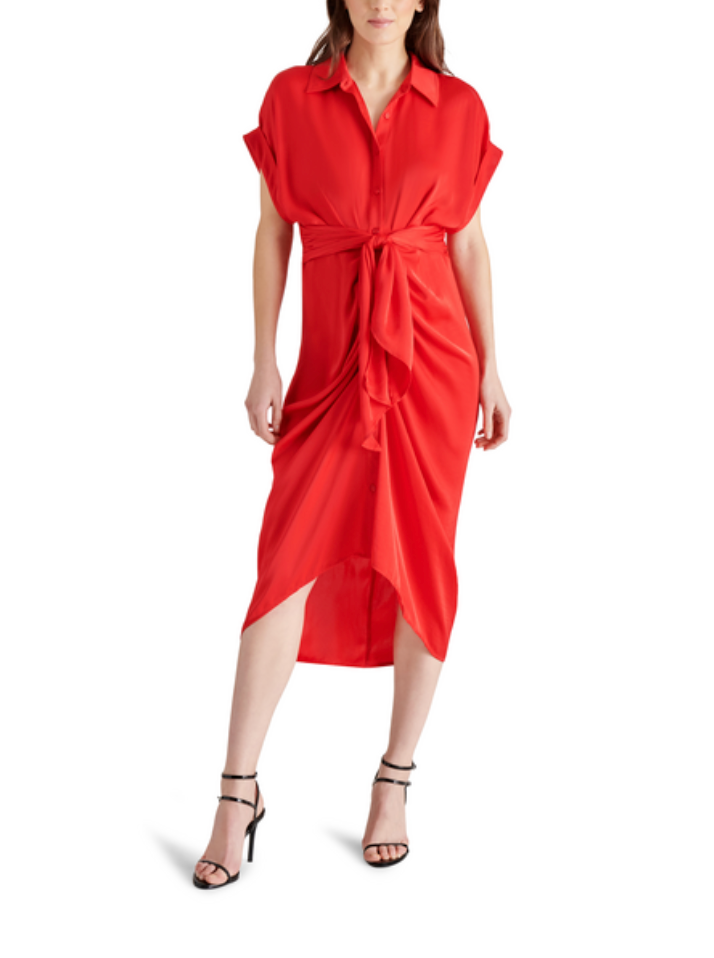 STEVE MADDEN TORI DRESS IN RED