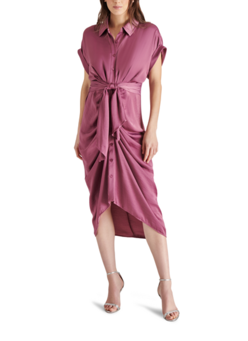 STEVE MADDEN TORI DRESS IN ROYAL PLUM