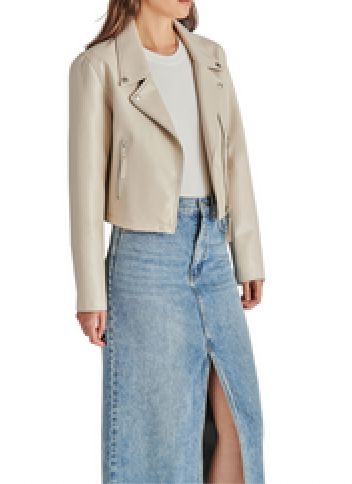STEVE MADDEN VINKA JACKET IN BONE