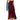 A woman models a burgundy lace spaghetti-strap midi dress with a high-low hem, styled with a blue denim jacket draped over her arm and tan ankle boots, set against a plain white background.