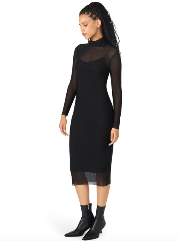 STEVE MADDEN VIVIENNE DRESS IN BLACK