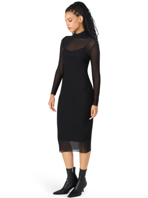 STEVE MADDEN VIVIENNE DRESS IN BLACK