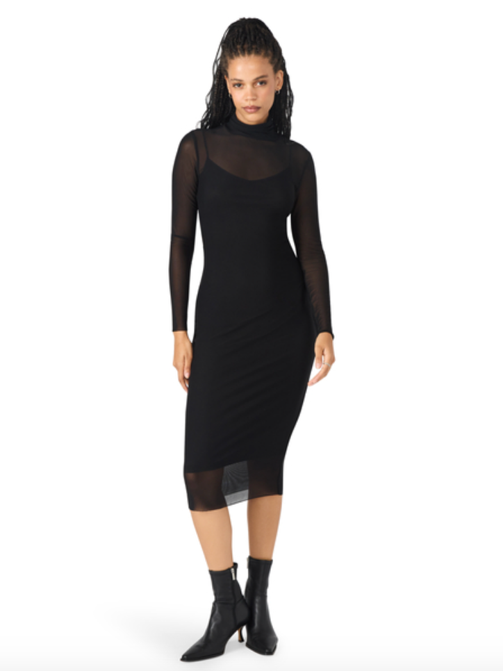 STEVE MADDEN VIVIENNE DRESS IN BLACK