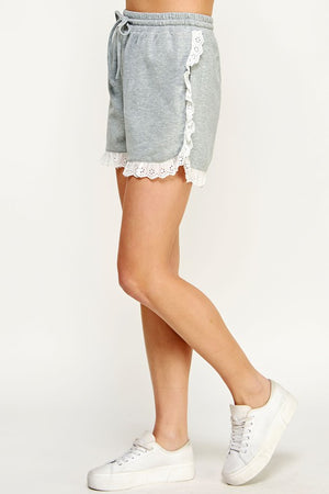REESE SHORTS IN HEATHER GREY