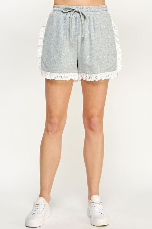 REESE SHORTS IN HEATHER GREY