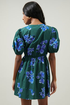 NEWMAN FLORAL DRESS IN GREEN