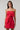 ALBINA STRAPLESS BOW MINI DRESS IN CHERRY