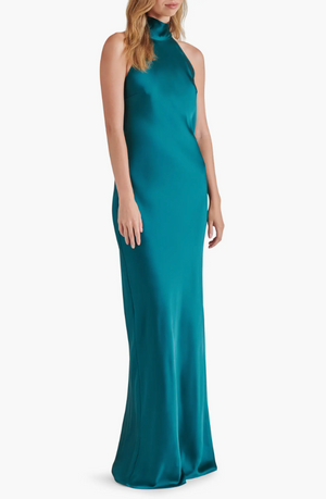 STEVE MADDEN LARA DRESS IN DEEP TEAL