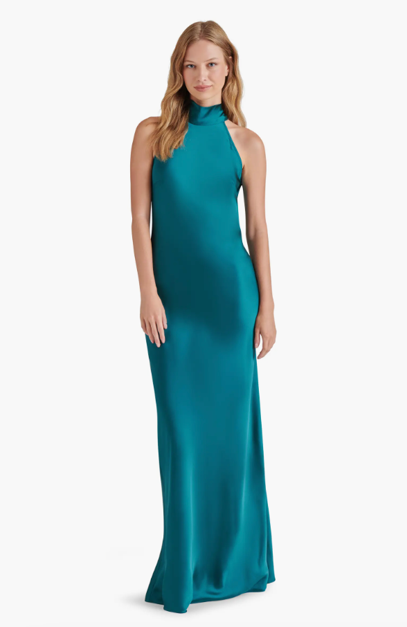 STEVE MADDEN LARA DRESS IN DEEP TEAL