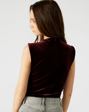 STEVE MADDEN ESEN BODYSUIT IN WINE